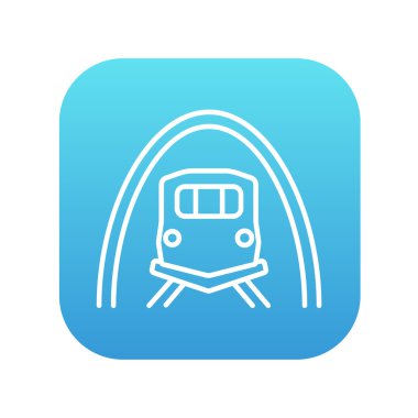 Tren tüneli satırı simgesi.