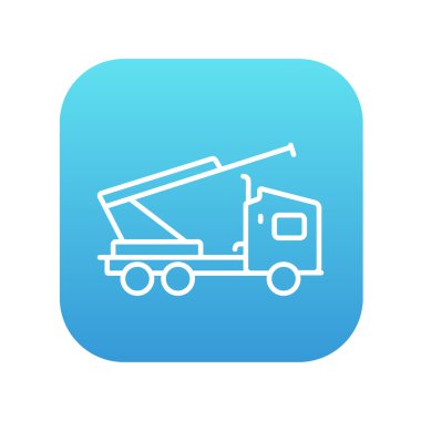 Makine ile vinç ve masa üstü şarj aletler satırı simgesi.