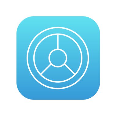 Direksiyon simidi satırı simgesi.