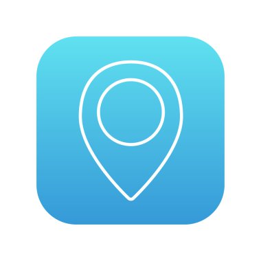 Harita işaretleyici satır simgesi.