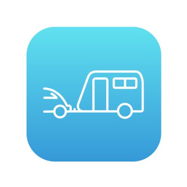 Araba ile karavan satırı simgesi.