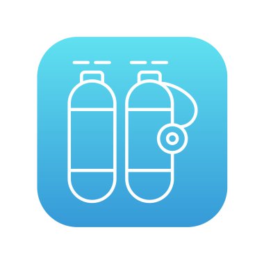 Oksijen tankı satırı simgesi.