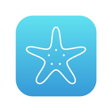 Denizyıldızı çizgi simgesi.