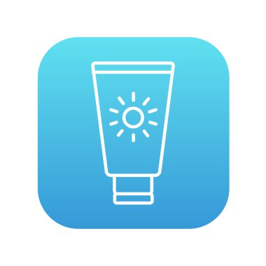 Güneş kremi simgesi.