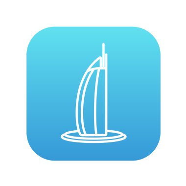 Burj Al Arab otel satırı simgesi.