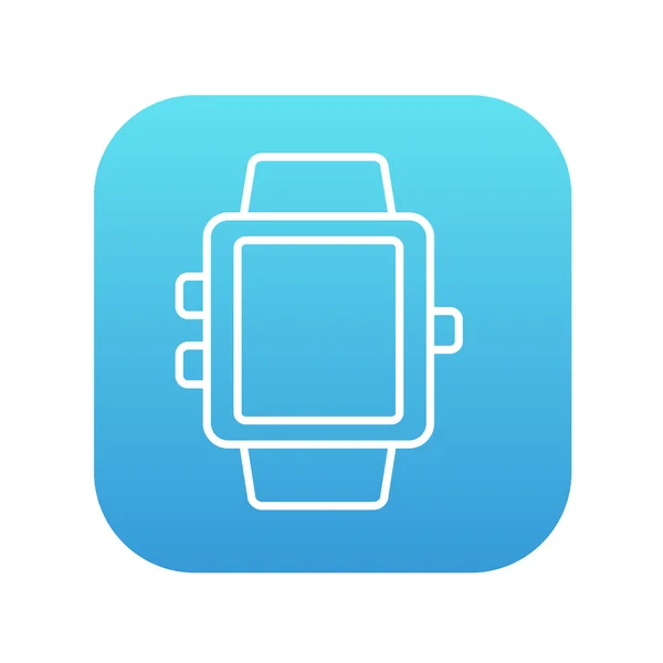 Icône de ligne Smartwatch . — Image vectorielle