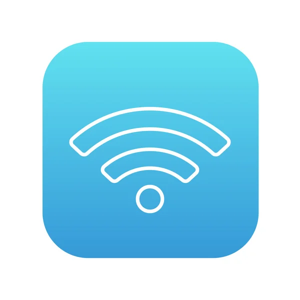 Signo Wifi icono de línea . — Vector de stock