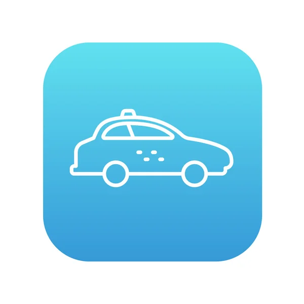 Taxi car line icon. — Stock Vector