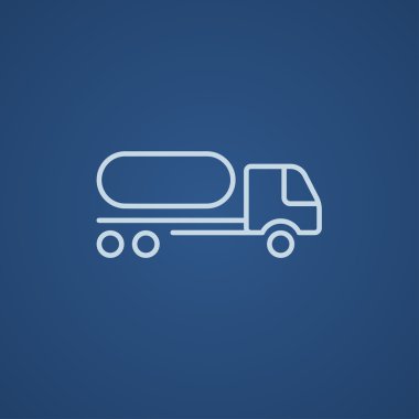 Yakıt kamyonu satırı simgesi.