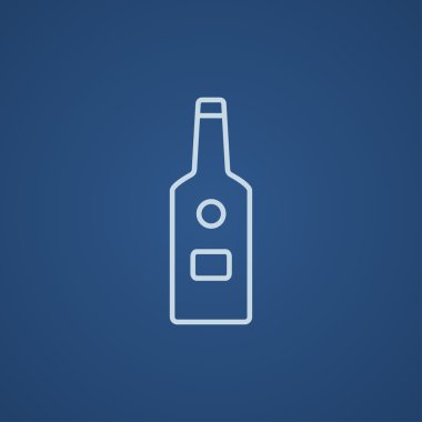 Cam şişe satırı simgesi.