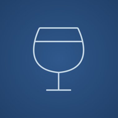 Şarap çizgisi simgesi.