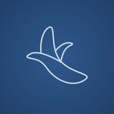 Soyulmuş muz satırı simgesi.