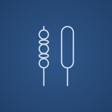 Şiş kebap satırı simgesi.