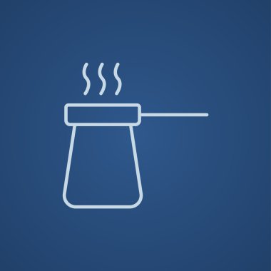 Kahve turk satırı simgesi.