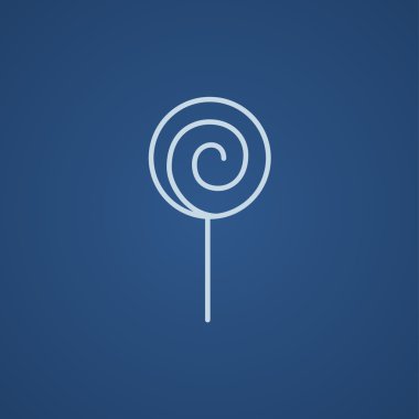 Sarmal lolipop satırı simgesi.