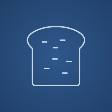 Tek dilim ekmek satırı simgesi.