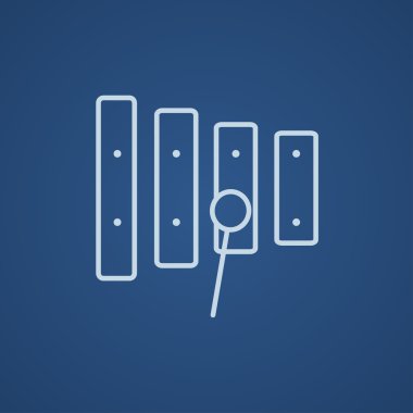 Ksilofon ile çekiç satırı simgesi.