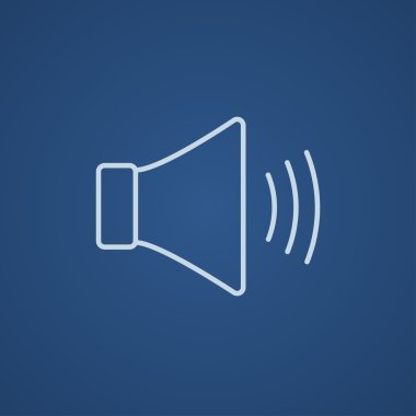 Hoparlör ses ayarı satırı simgesi.