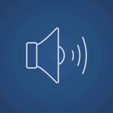 Hoparlör ses ayarı satırı simgesi.