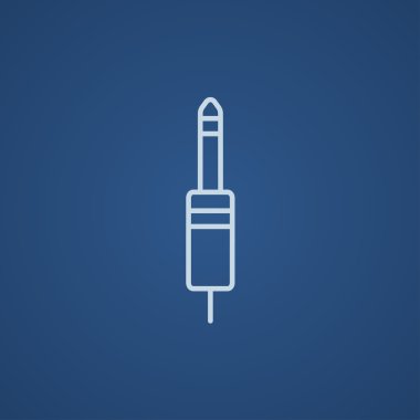 Jack kablo satırı simgesi.