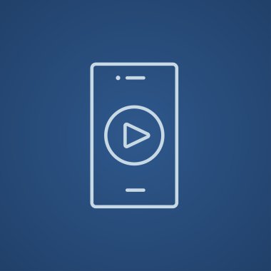 Akıllı telefon satırı simgesi.