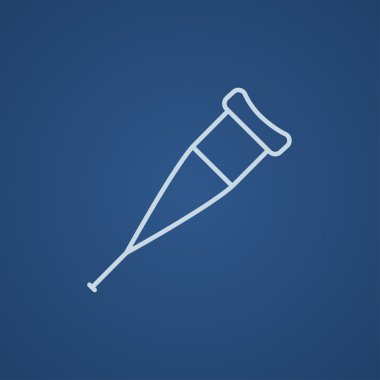 Koltuk değneği satırı simgesi.