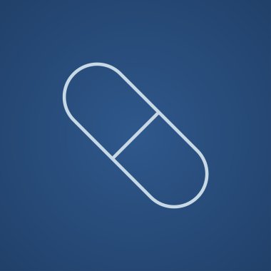 Kapsül pill satırı simgesi.