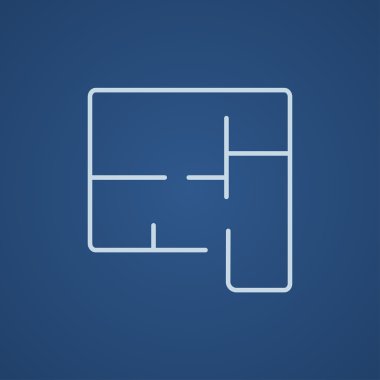 Düzenini ev satırı simgesi.