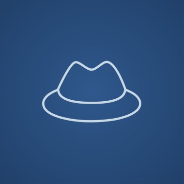 Klasik şapka satırı simgesi.