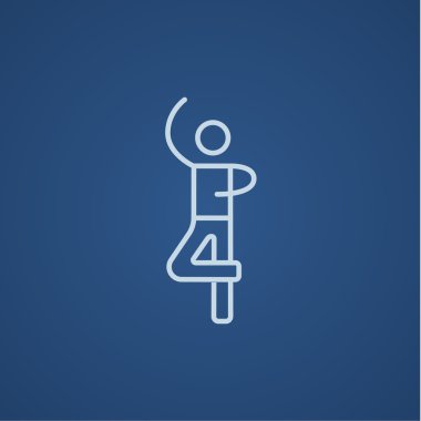 Erkek artistik patinajcı satırı simgesi.