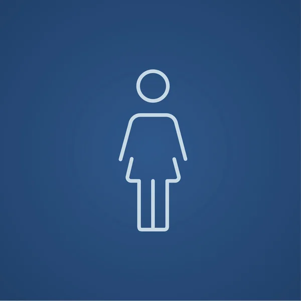Businessfrau-Ikone. — Stockvektor