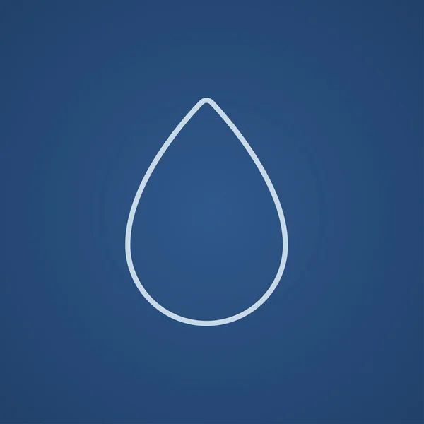 Water daling lijn pictogram. — Stockvector