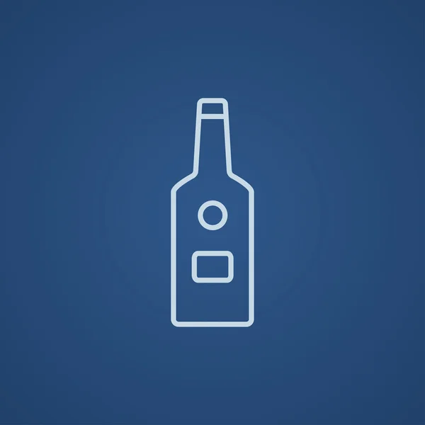 Icono de línea botella de vidrio . — Vector de stock