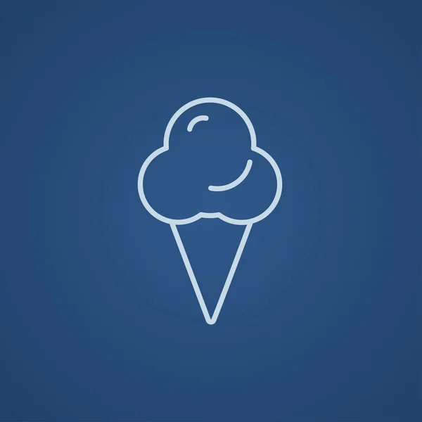 Ice cream line icon. — Stock Vector
