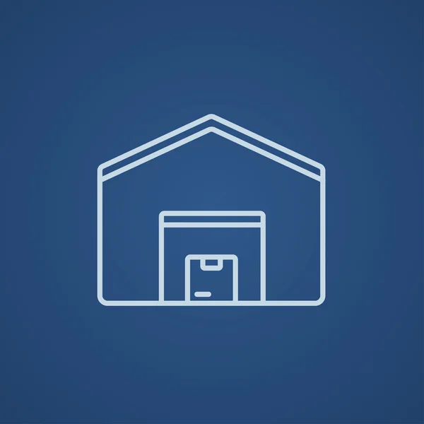 Warehouse line icon. — Stock Vector