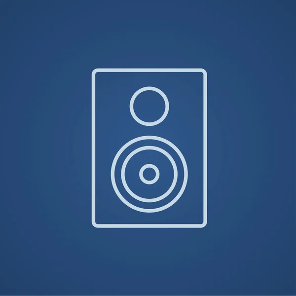 MP3-speler lijn pictogram. — Stockvector