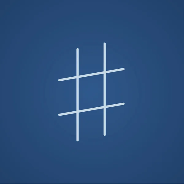 Hashtag símbolo línea icono . — Archivo Imágenes Vectoriales