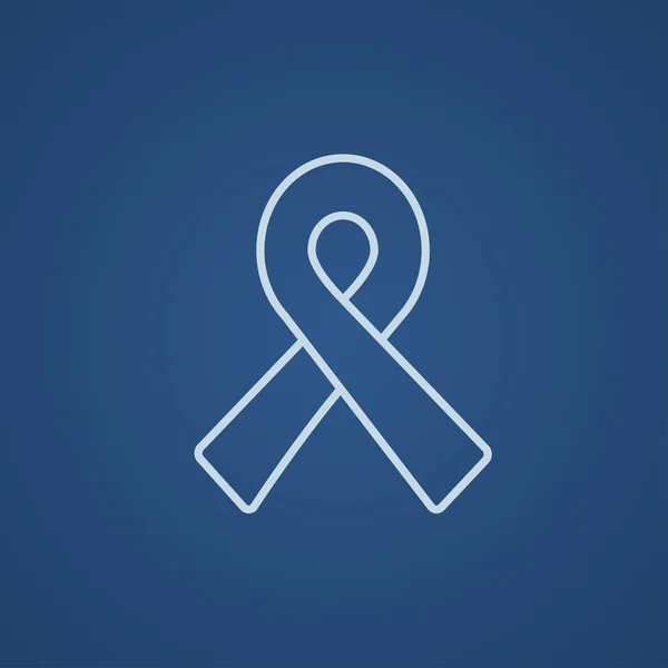 Ribbon line icon. — Stock Vector