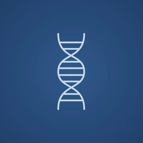 Ikona čáry DNA. — Stockový vektor