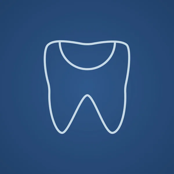 Caries diente línea icono . — Vector de stock