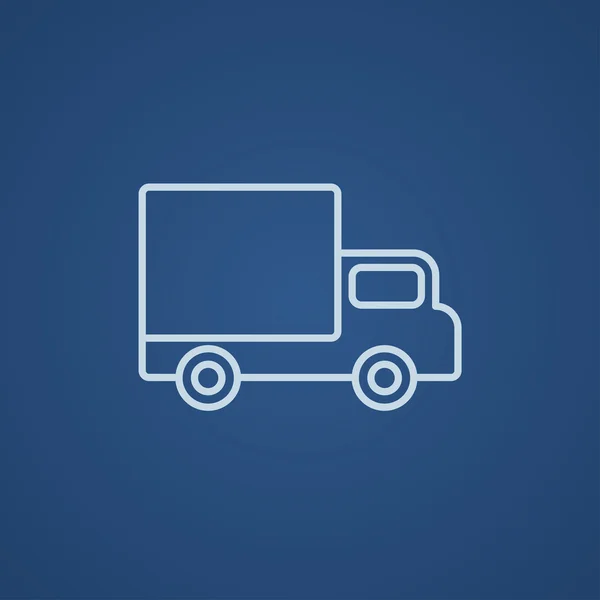 Delivery van line icon. — Stock Vector