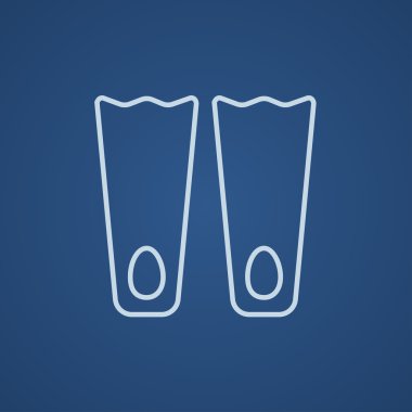 Yüzgeçler Satırı Simgesi.