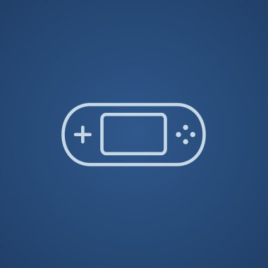 Game console gadget line icon.