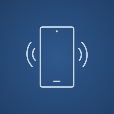 Vibrating phone line icon.