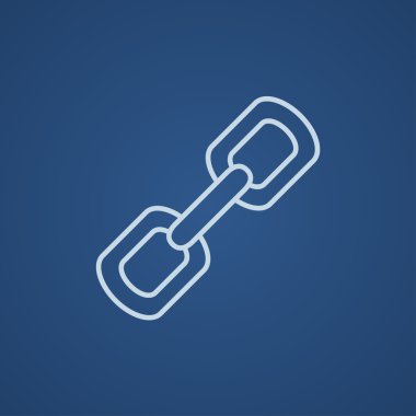 Zincir bağlantılar satırı simgesi.