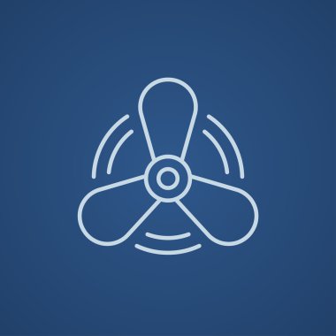 Tekne pervanesi satırı simgesi.