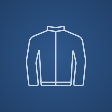 Bisikletçinin ceket satırı simgesi.