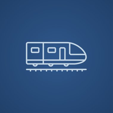 Modern yüksek hızlı tren hattı simgesi.