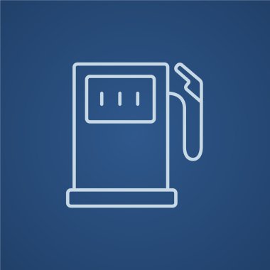 Benzin istasyonu satırı simgesi.