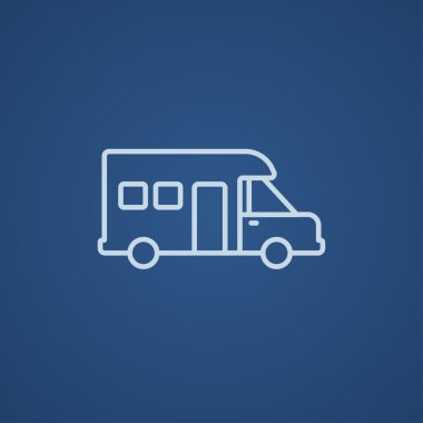 Kamyonet ve karavan satırı simgesi.
